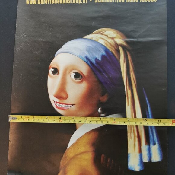 Girl with Braces Rene Jacobs Dutch Artist Realism Humor Art Gallery Poster Delft - Picture 6 of 7